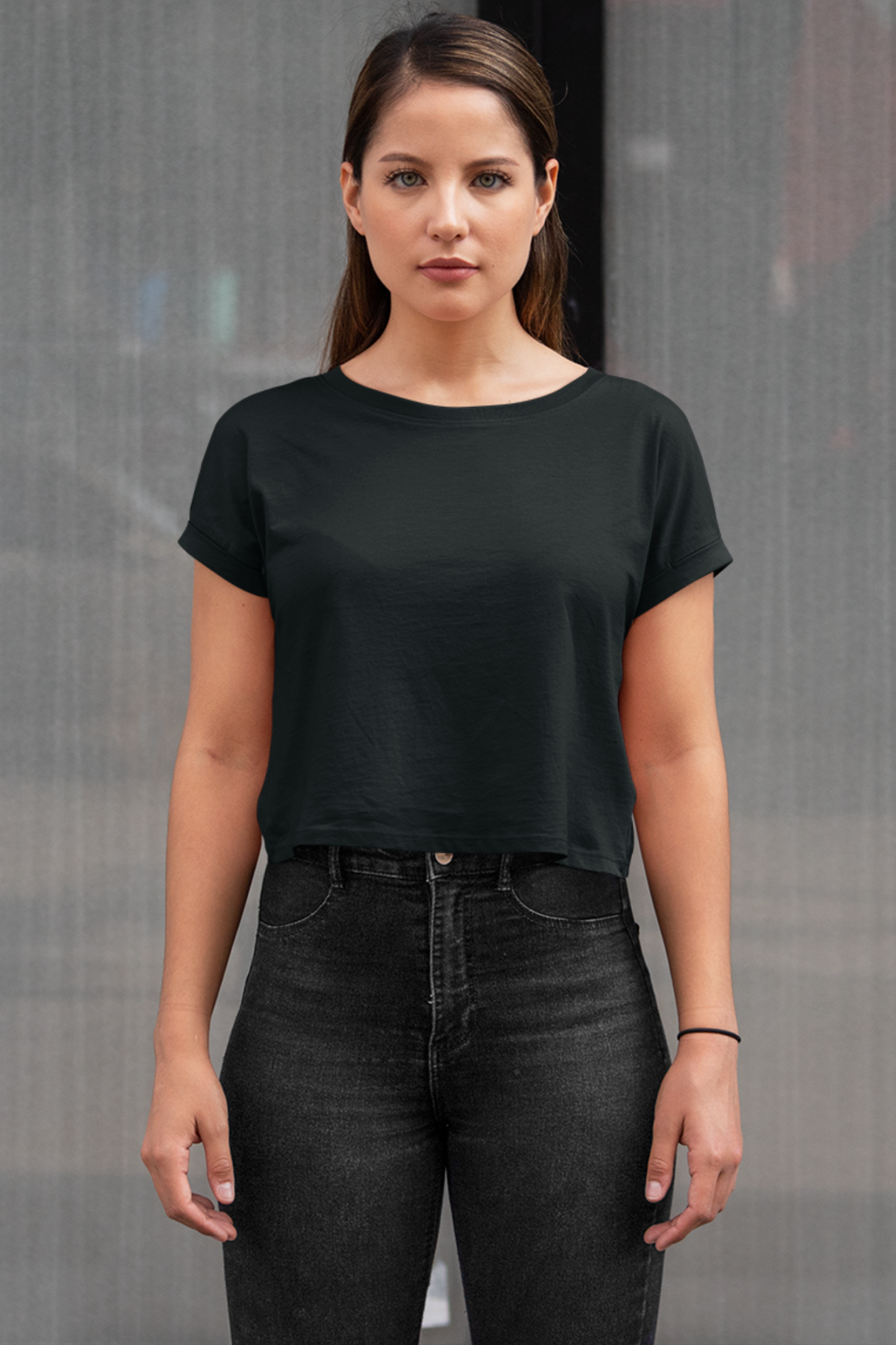 Shadow Black Crop Top