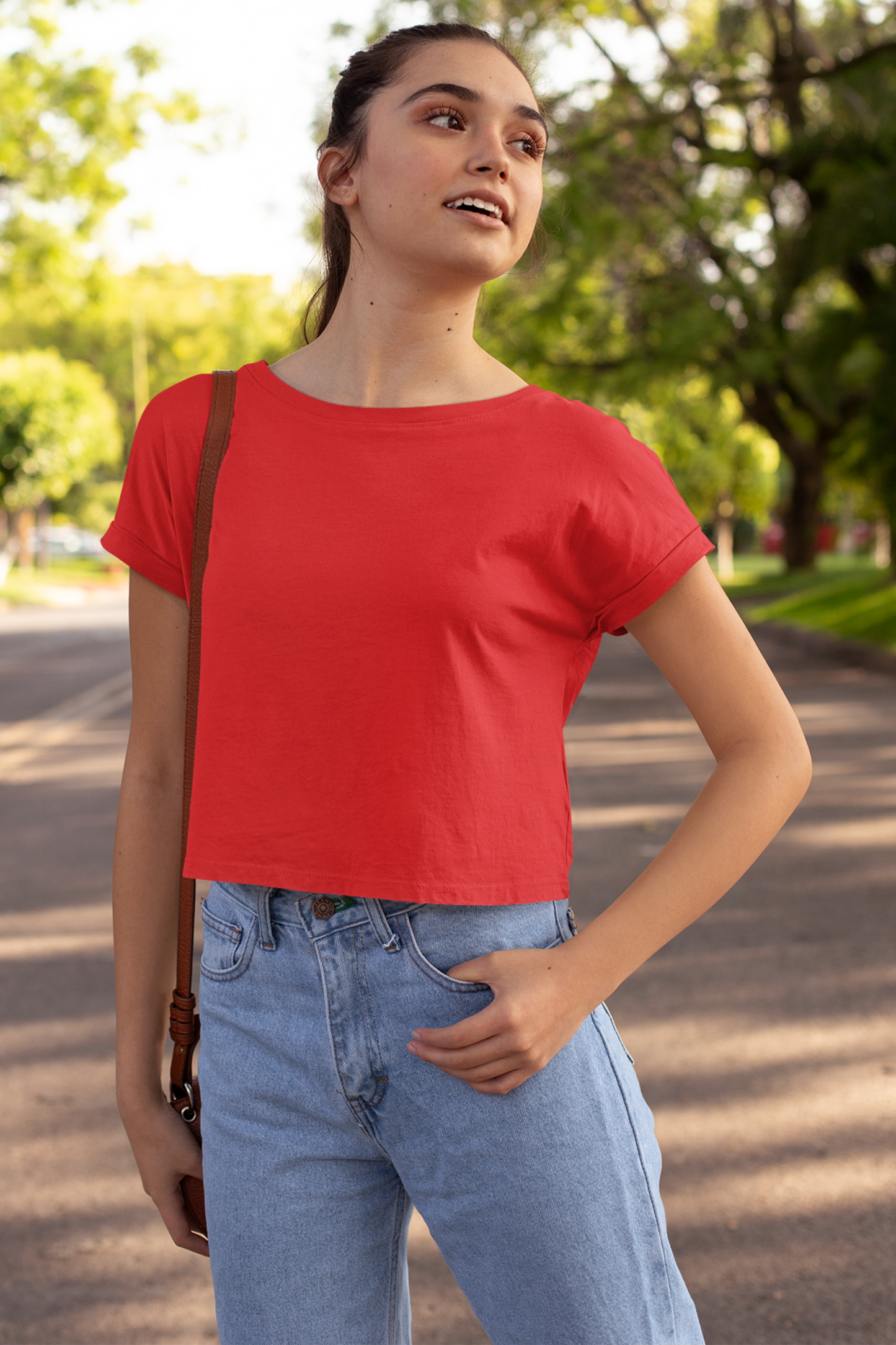 Rustic Red Crop Top