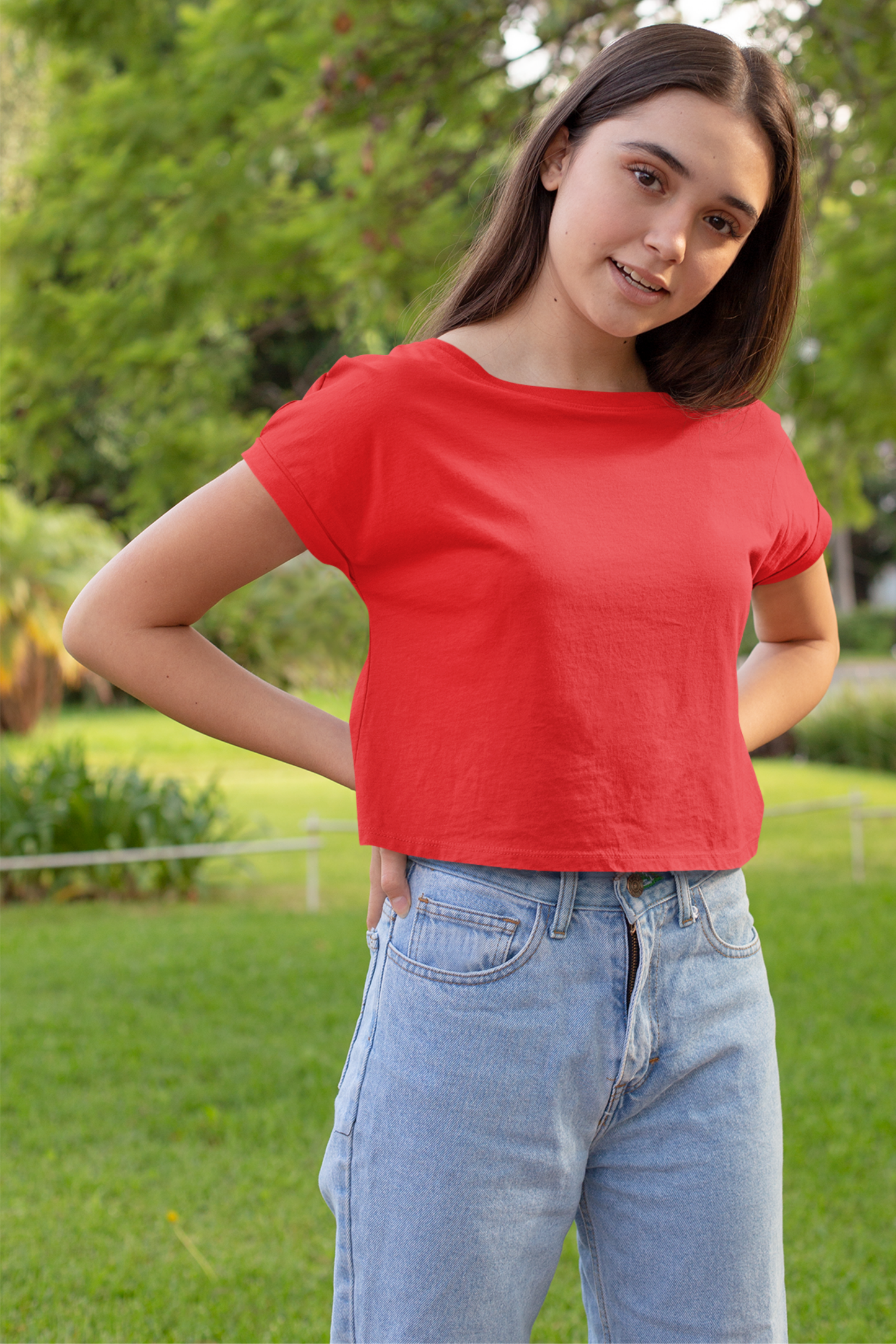 Rustic Red Crop Top