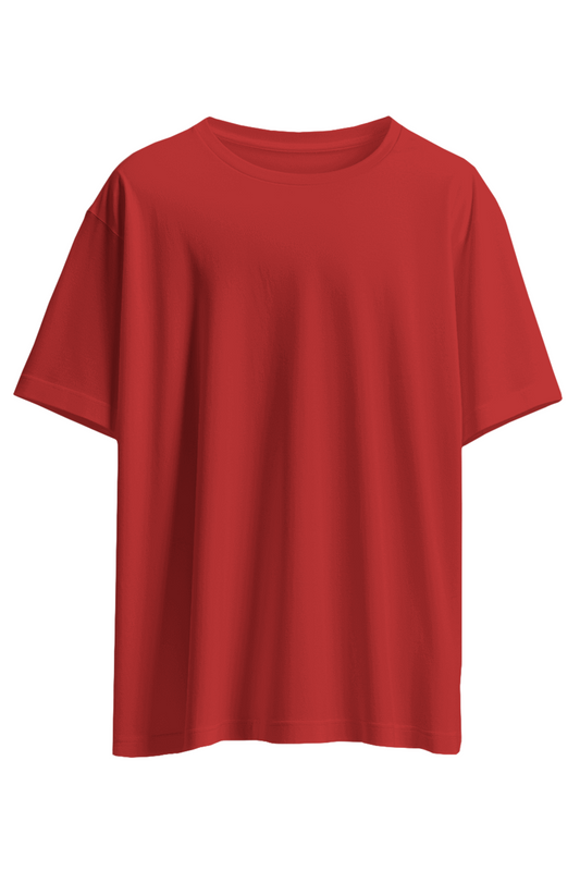 Fireside Blaze Red Oversized T-Shirt