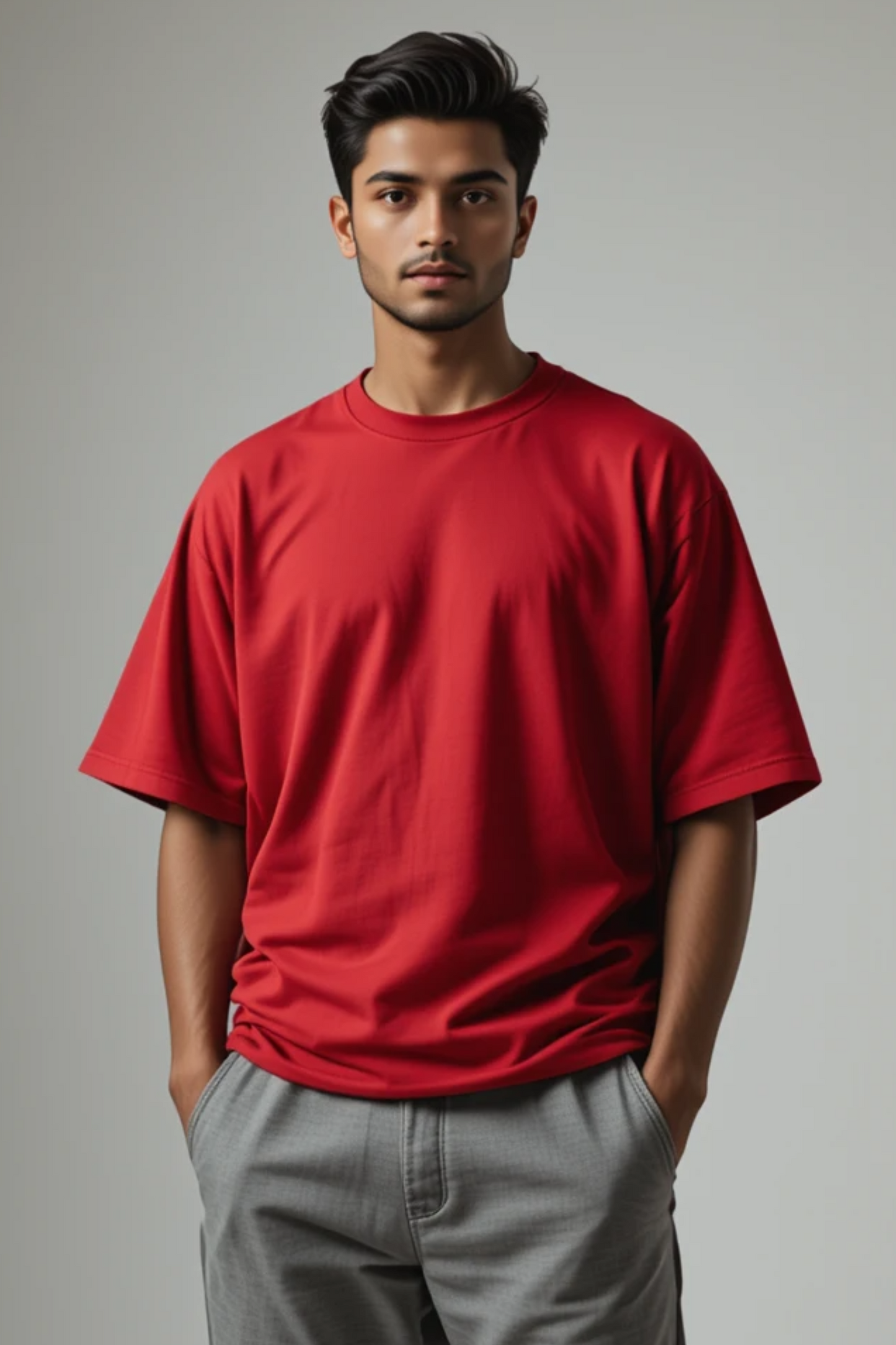 Fireside Blaze Red Oversized T-Shirt
