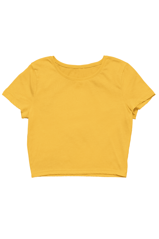 Sunrise Golden Yellow Crop Top