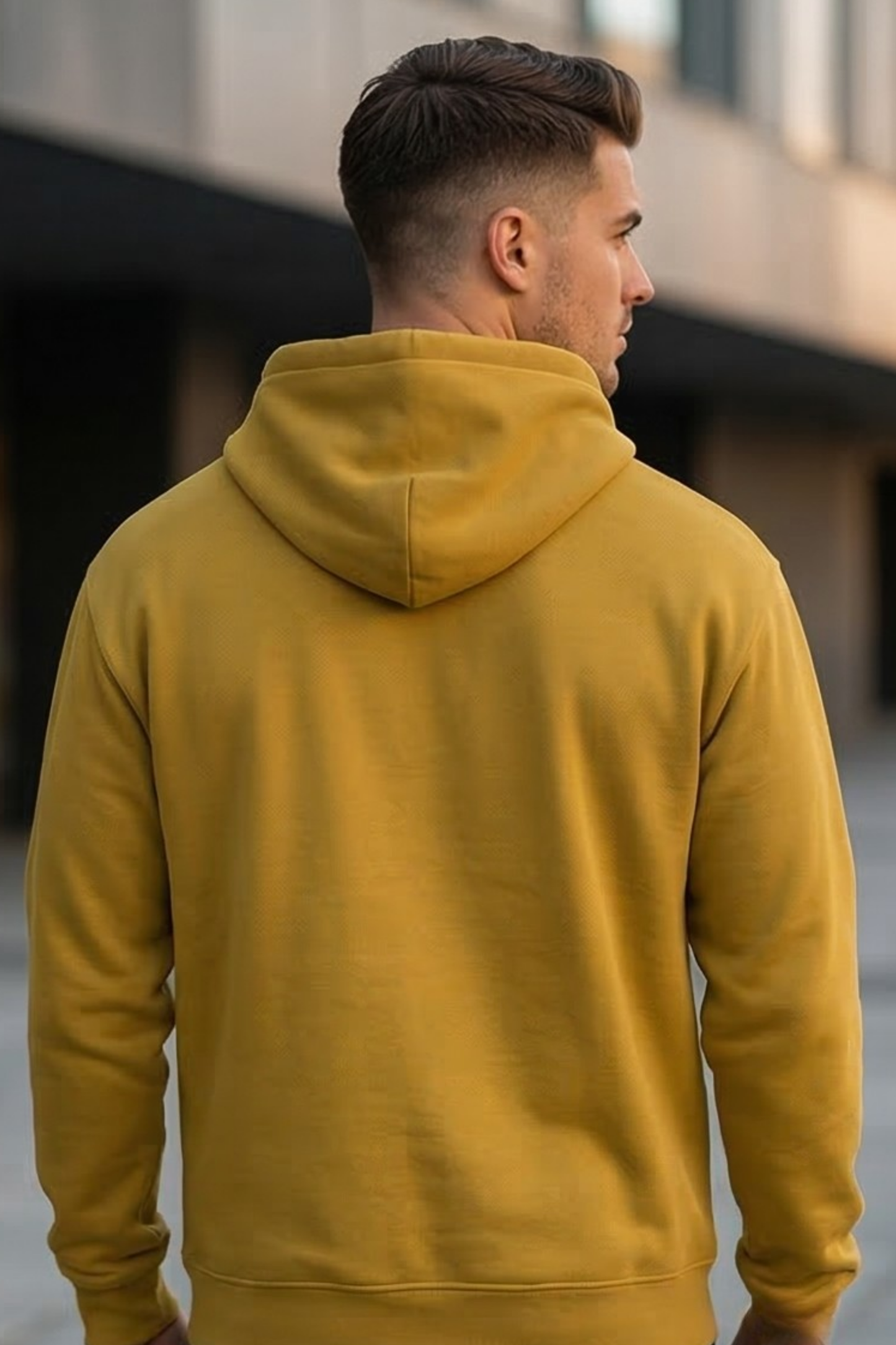 Amber Glow Mustard Yellow Hoodie