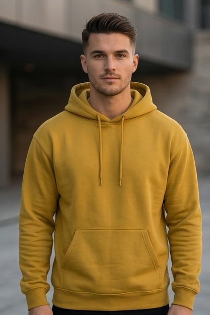 Amber Glow Mustard Yellow Hoodie