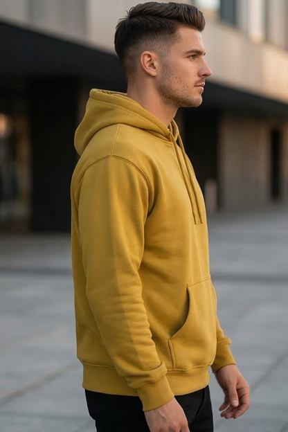 Amber Glow Mustard Yellow Hoodie