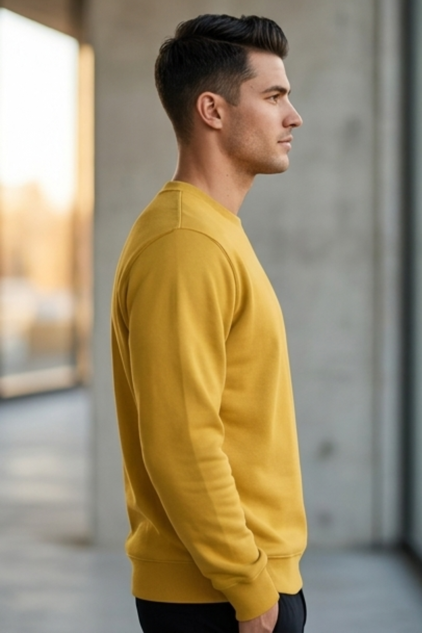 Amber Glow Mustard Yellow Sweatshirt