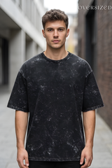Black Acid Wash Tee