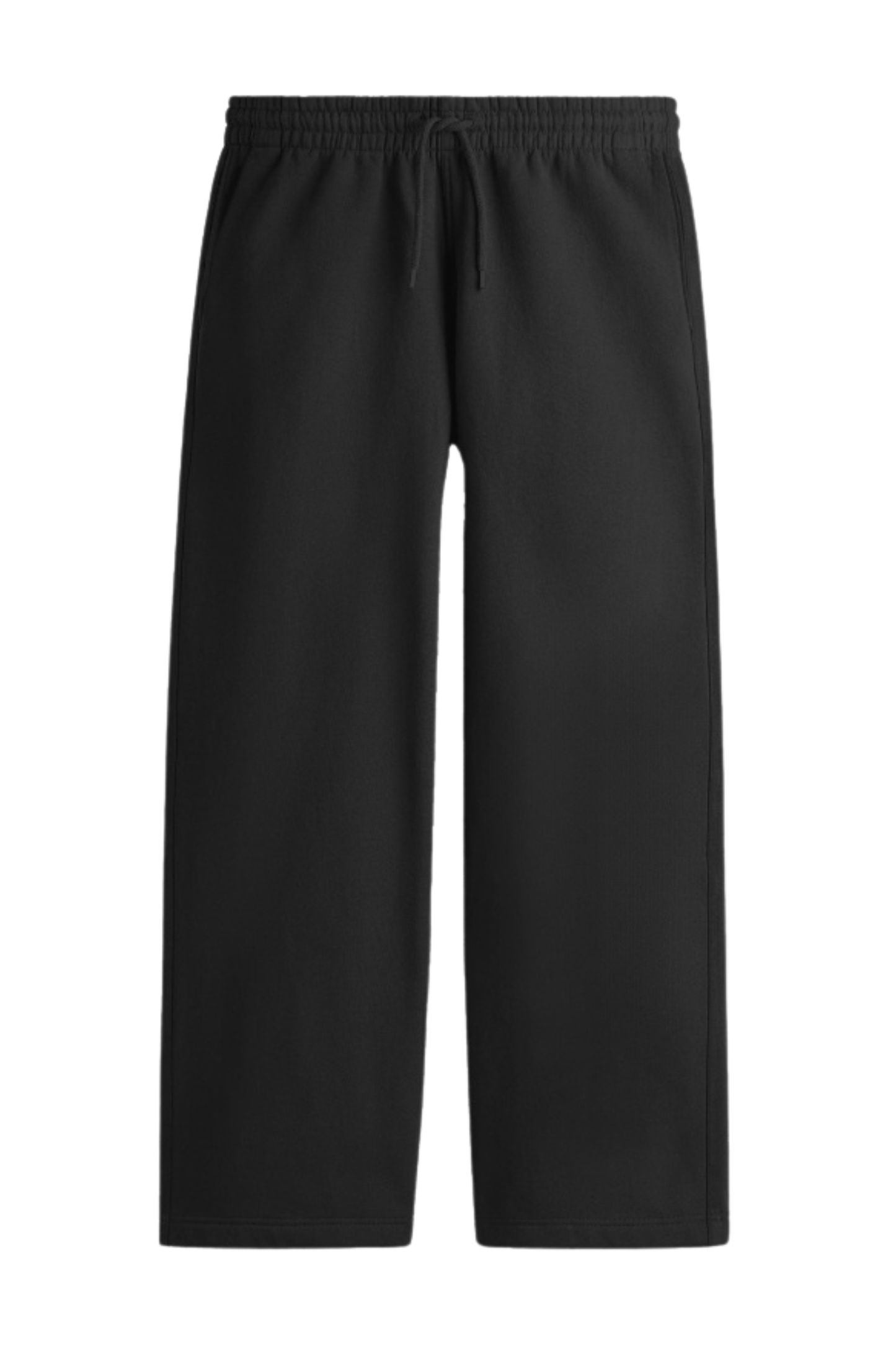 Black Terry Cotton Sweatpants