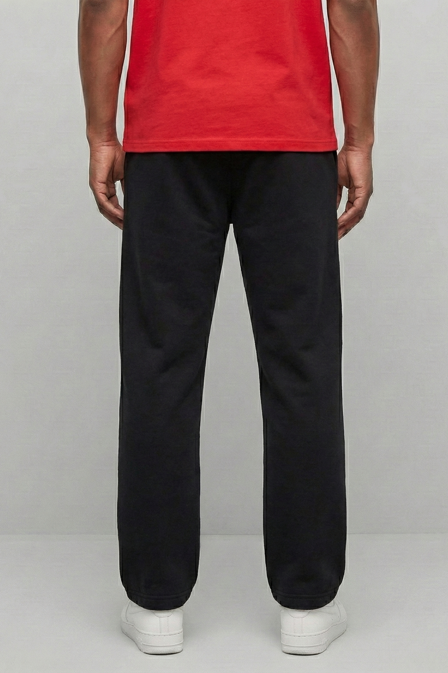 Black Terry Cotton Sweatpants