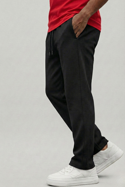 Black Terry Cotton Sweatpants