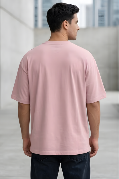 Blush Breeze Baby Pink Oversized T-Shirt