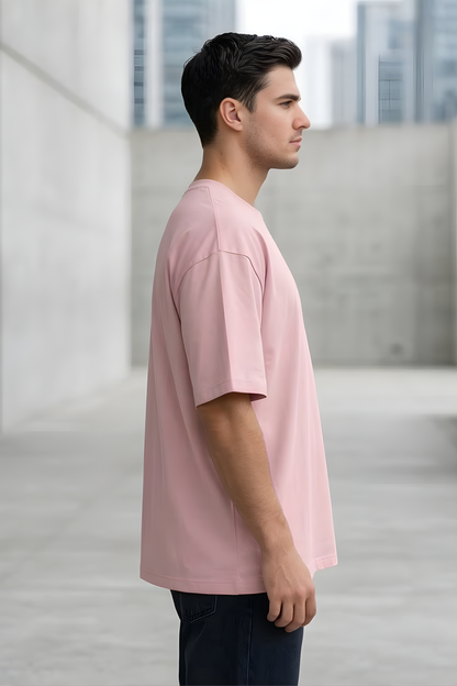 Blush Breeze Baby Pink Oversized T-Shirt