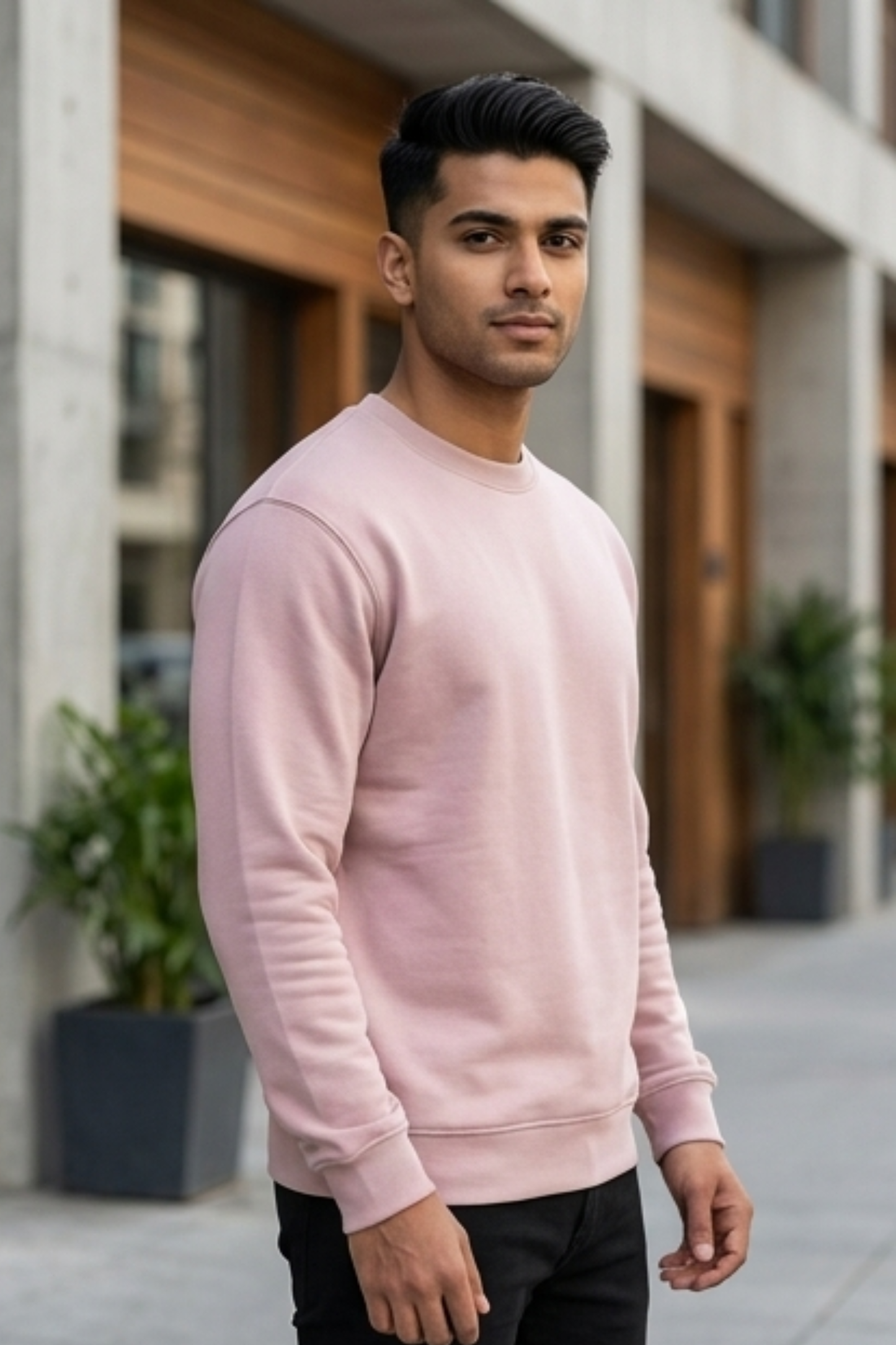 Blush Breeze Light Baby Pink Sweatshirt