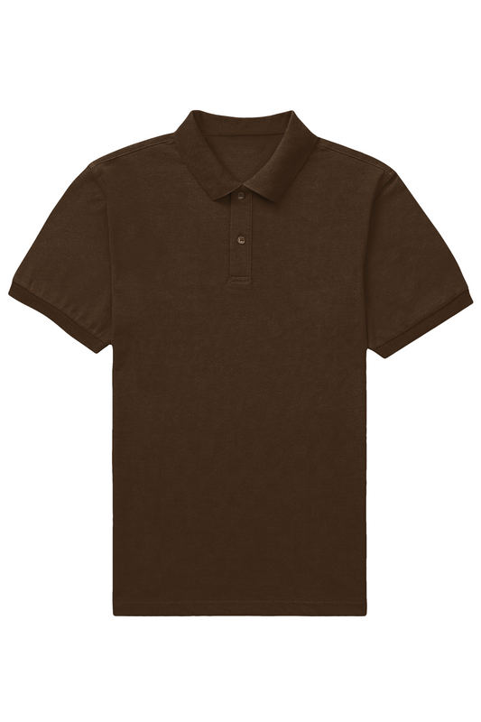Brewed Reserve Coffee Brown Polo - The Khoj Store