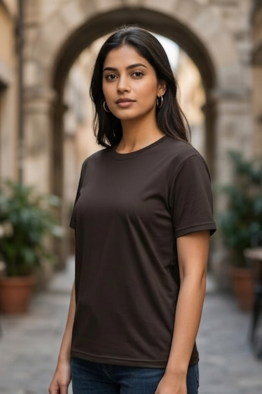 Brewed Earth Coffee Brown Women's T-Shirt