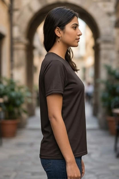 Brewed Earth Coffee Brown Women's T-Shirt