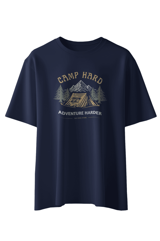 Camp Hard, Adventure Harder T-Shirt - The Khoj Store