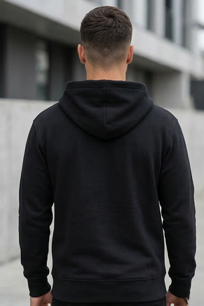 Classic Black Zipper Hoodie