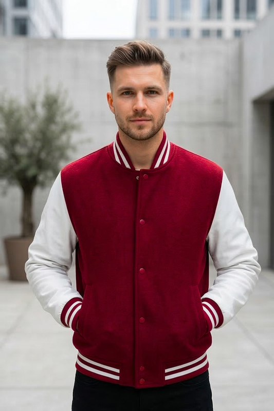 Classic Red Varsity Jacket
