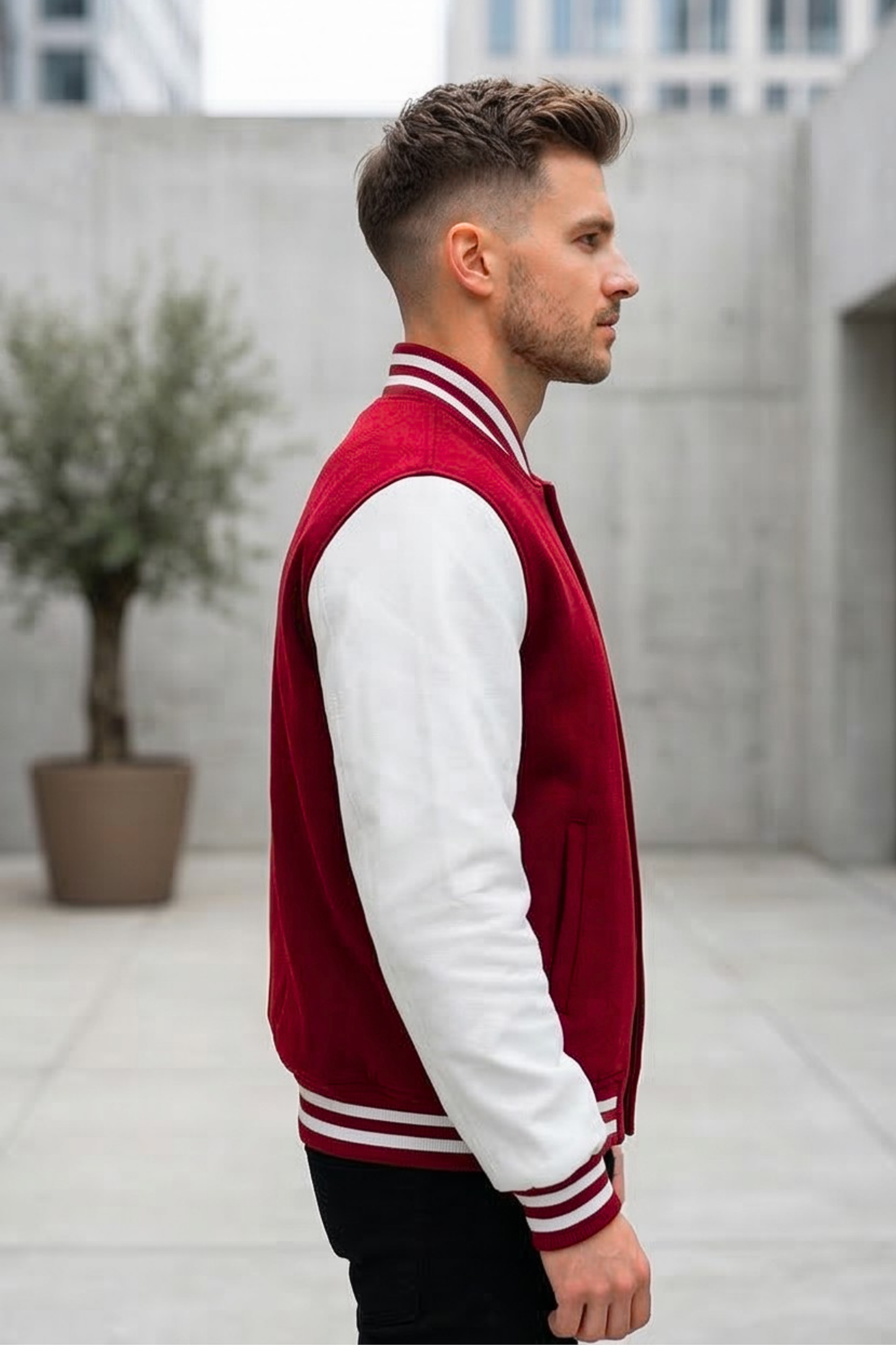 Classic Red Varsity Jacket