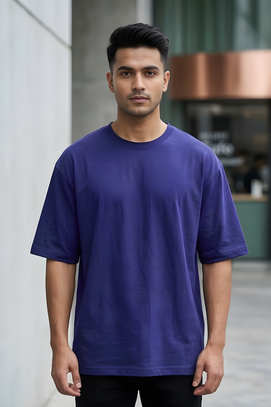 Cobalt Rush Royal Blue Oversized T-Shirt