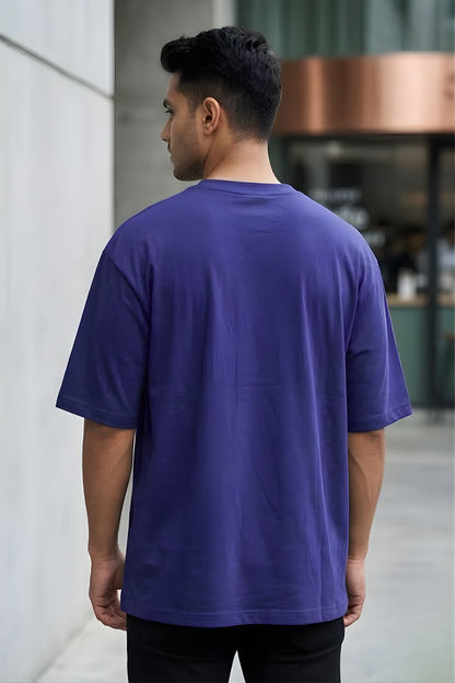 Cobalt Rush Royal Blue Oversized T-Shirt