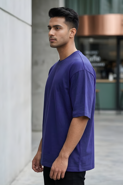 Cobalt Rush Royal Blue Oversized T-Shirt