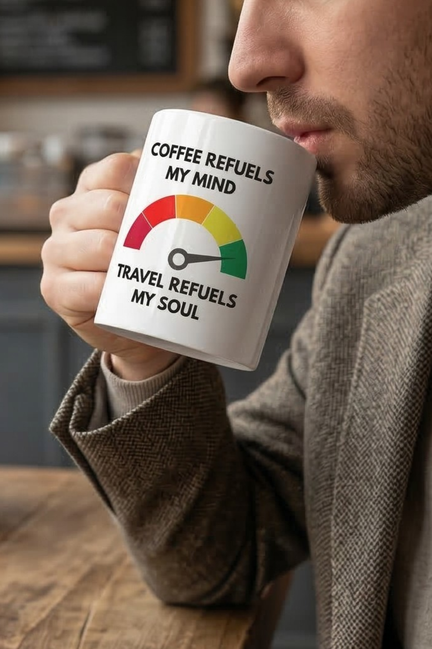 Coffee Refuels My Mind, Travel Refuels My Soul