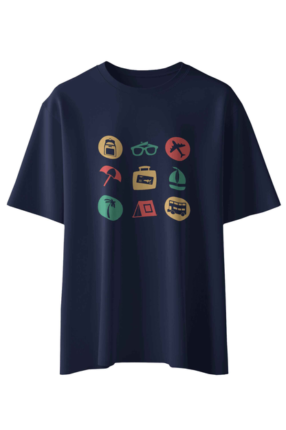 Colorful Icons Travel T-Shirt