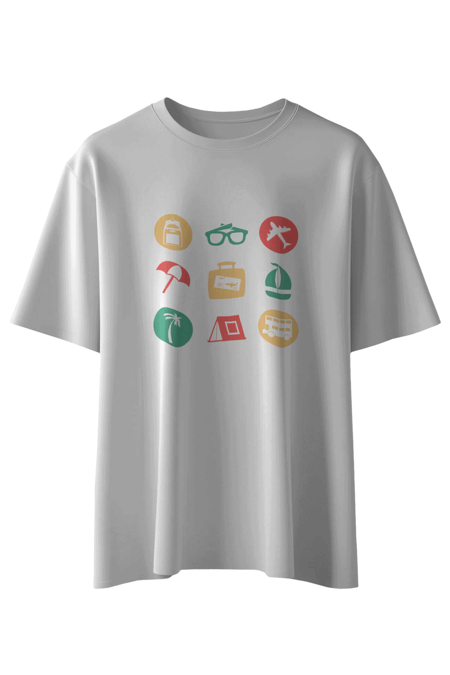Colorful Icons Travel T-Shirt