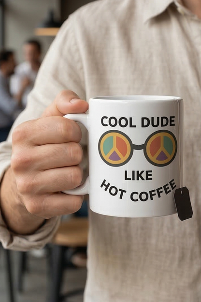 Cool Dude Like Hot Coffee