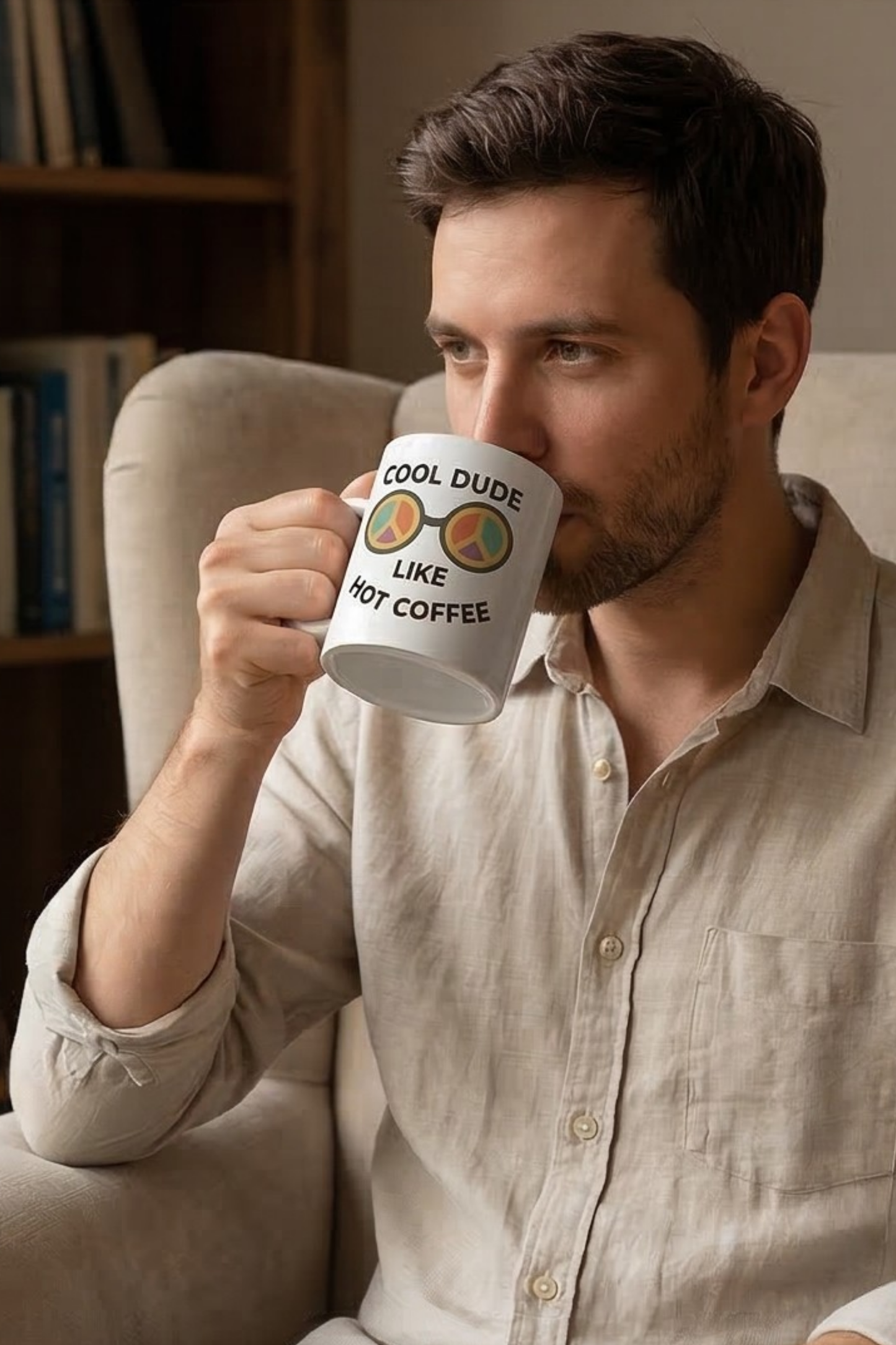 Cool Dude Like Hot Coffee