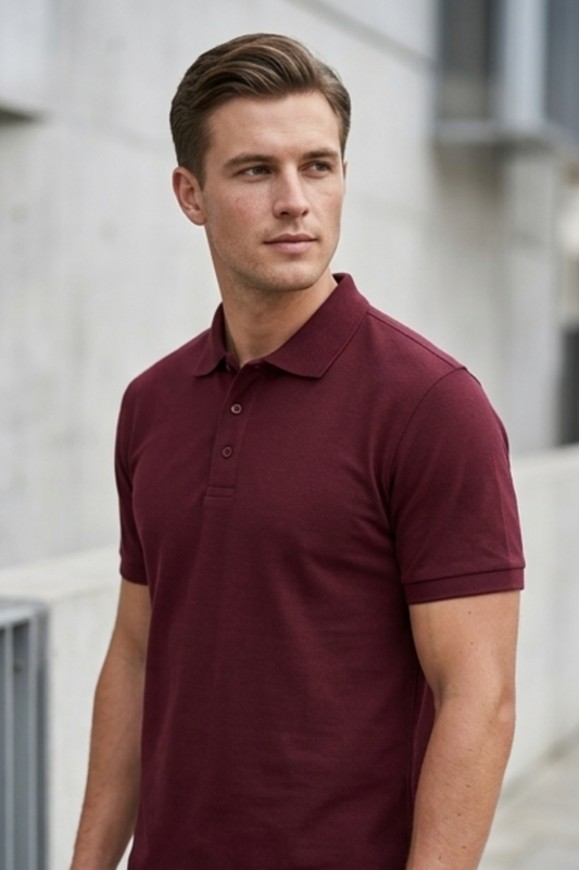 Crimson Ridge Maroon Polo