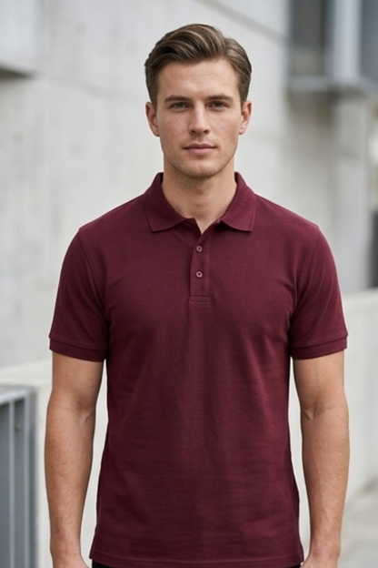 Crimson Ridge Maroon Polo