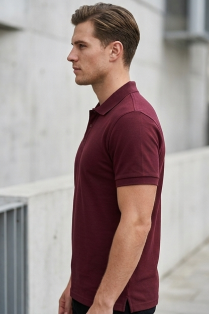 Crimson Ridge Maroon Polo