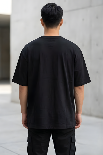 Eclipse Black Oversized T-Shirt