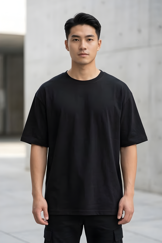 Eclipse Black Oversized T-Shirt