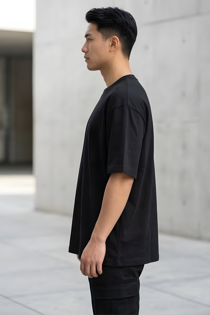 Eclipse Black Oversized T-Shirt