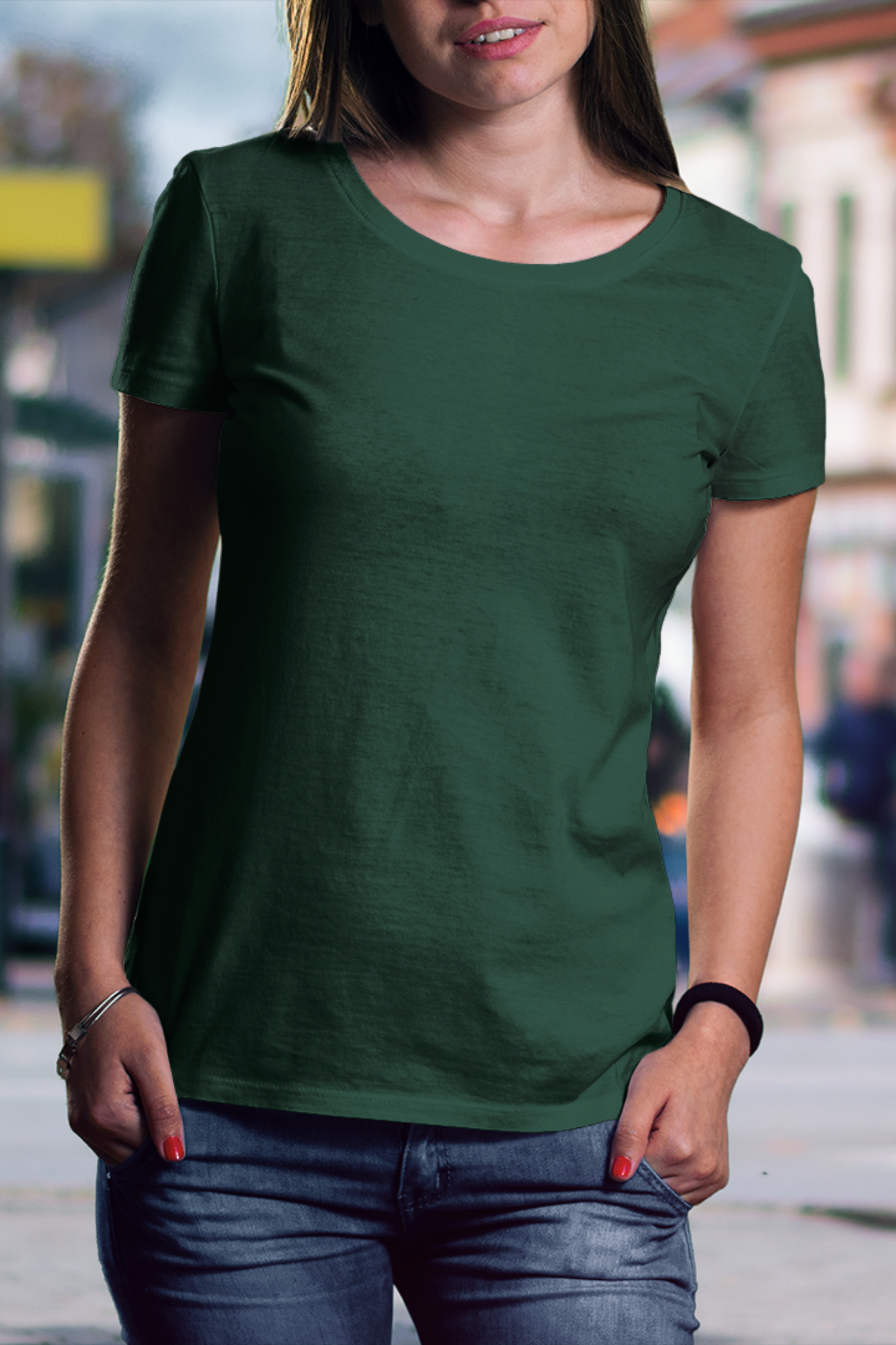 Forest Deep Bottle Green Women's T-Shirt