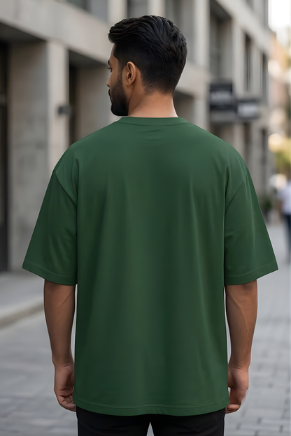 Forest Deep Bottle Green Oversized T-Shirt