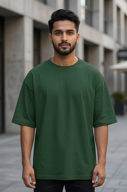 Forest Deep Bottle Green Oversized T-Shirt