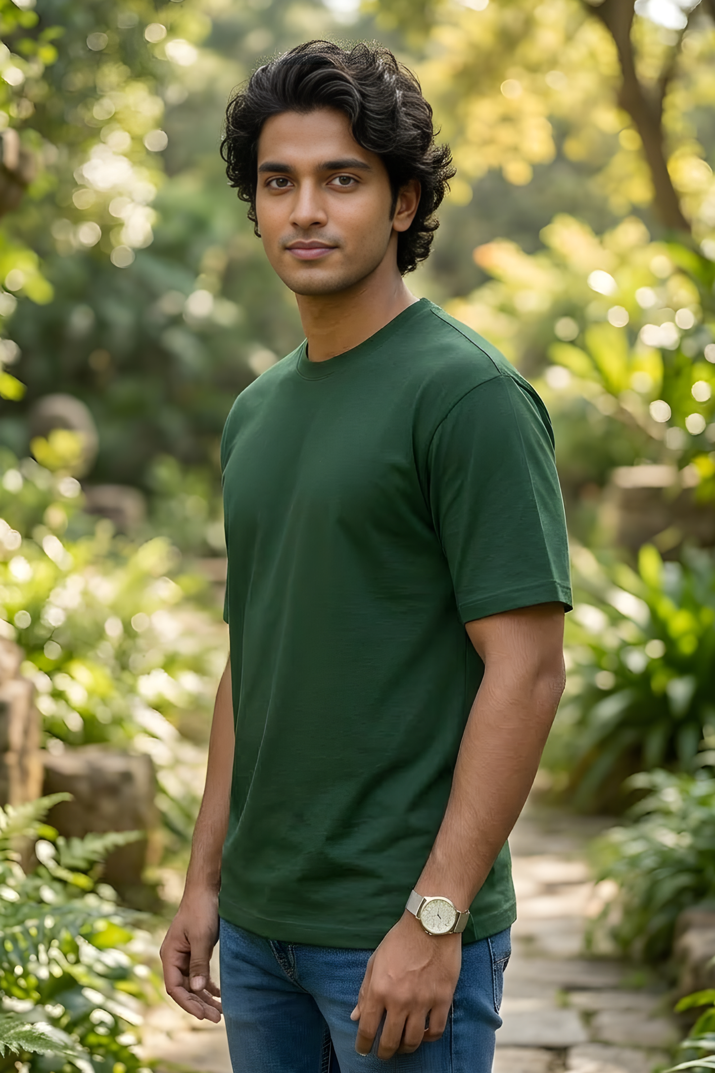 Forest Deep Bottle Green T-Shirt