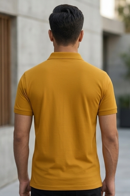 Golden Dune Mustard Yellow Polo
