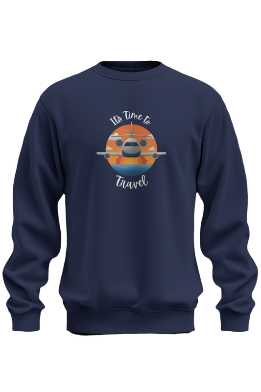 Its Time To Travel Sweatshirt - The Khoj Store