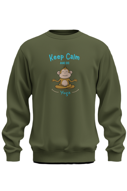 Keep Calm And Do Yoga Sweatshirt - The Khoj Store