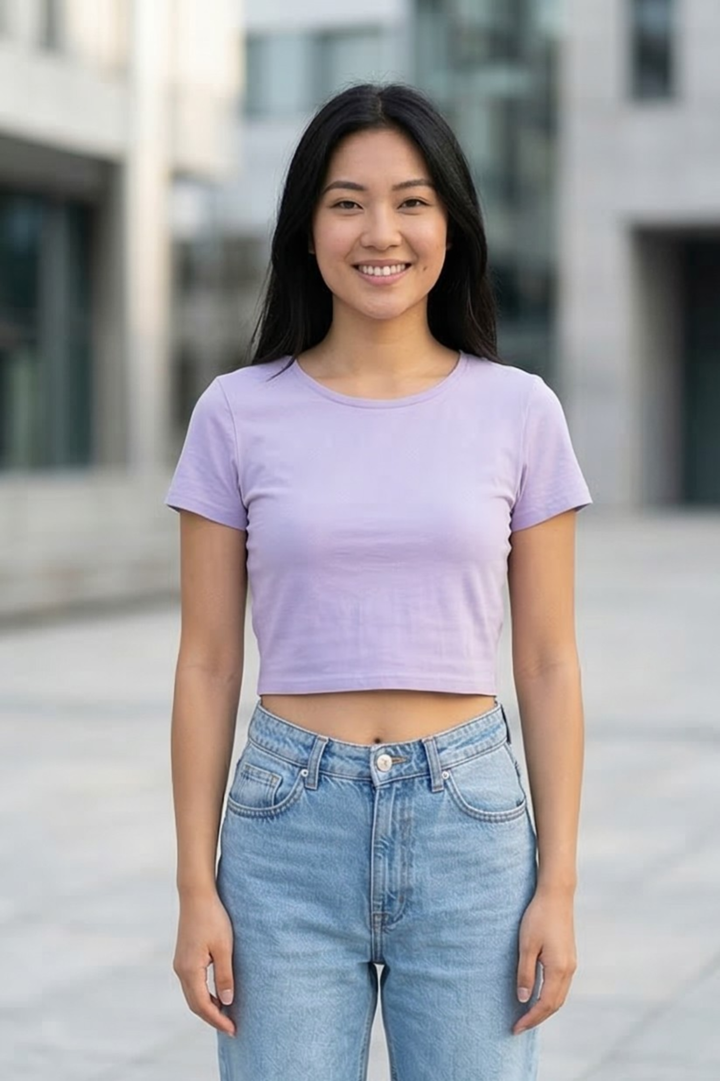 Lilac Bloom Lavender Crop Top