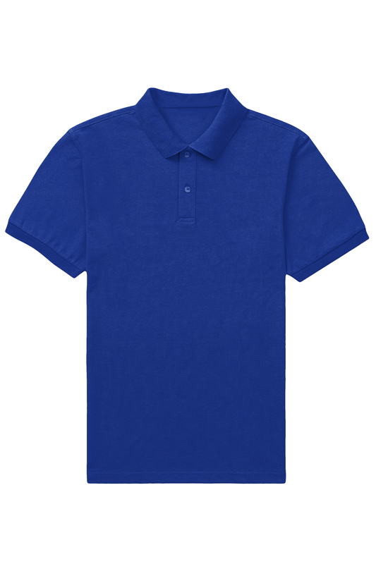 Majestic Wave Royal Blue Polo - The Khoj Store