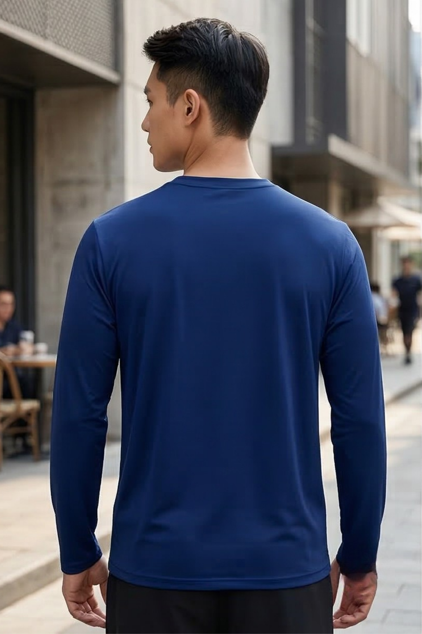 Men's Royal Blue Full Sleeve T-Shirt
