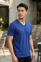 Men's Royal Blue V-Neck T-Shirt