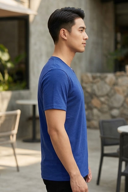 Men's Royal Blue V-Neck T-Shirt